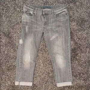 Rock & Republic Women's Cropped Gray Jeans